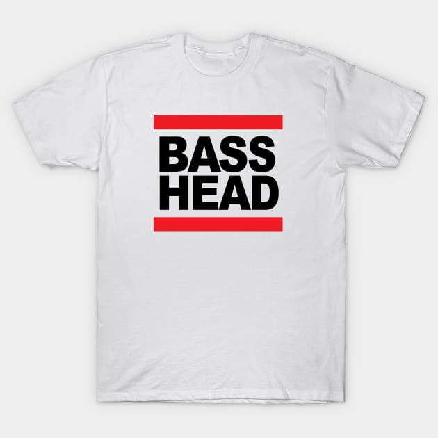 Basshead or Bass Head ( Original Junglist Massive ) T-Shirt by Wulfland Arts